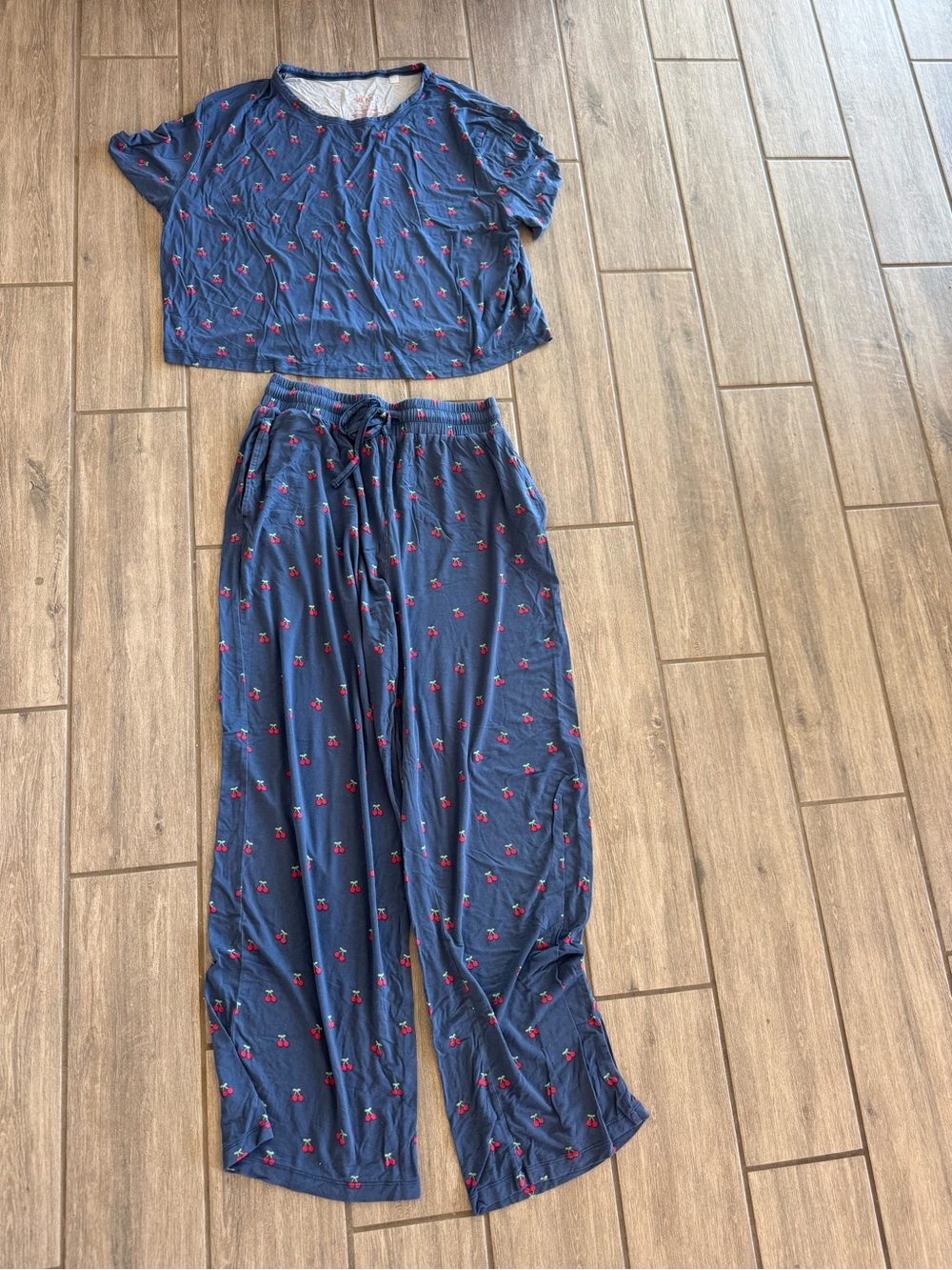 Silks Cherry Print Pajamas